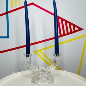 Crystal Double Candle Holder